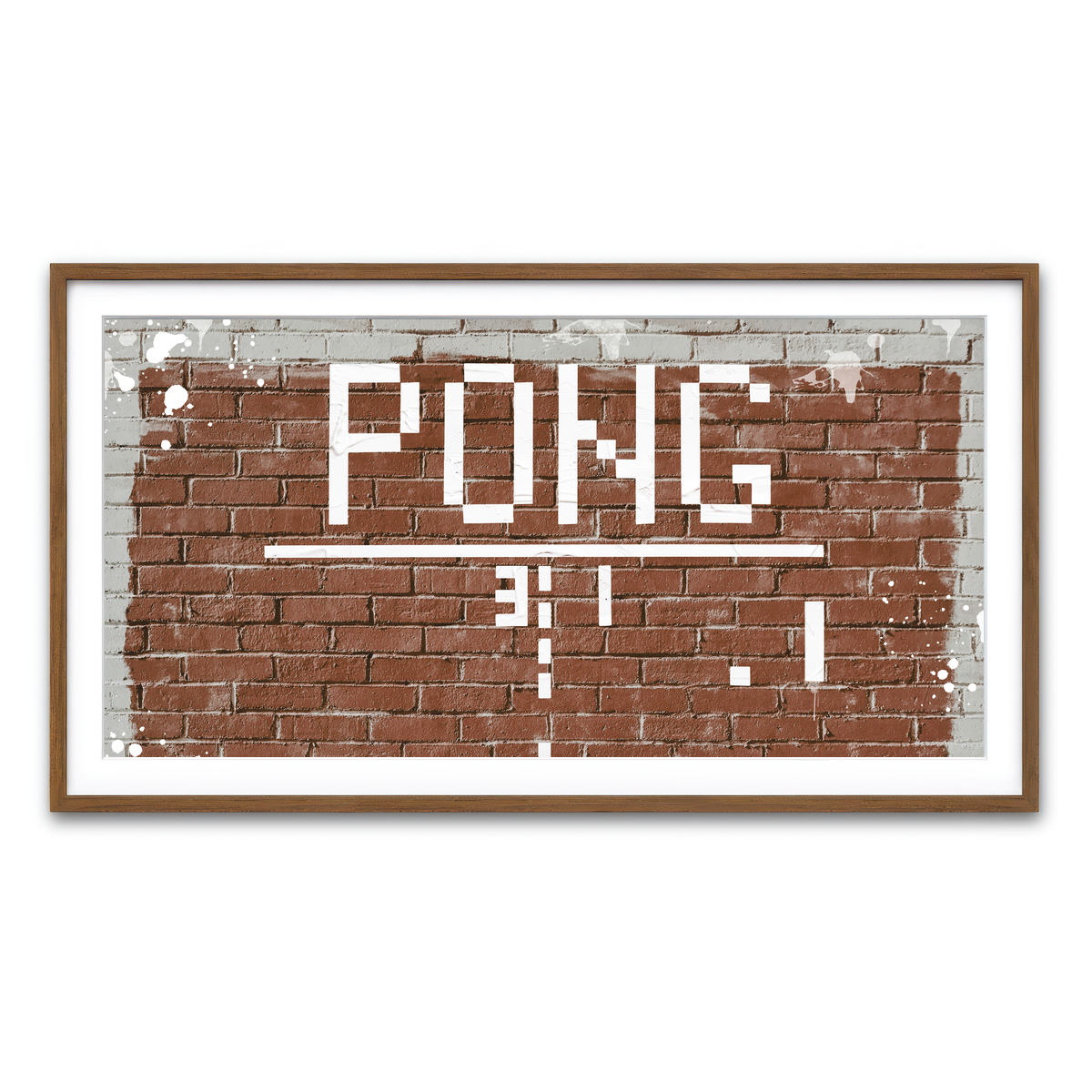 Framed Print 2x1 Walnut