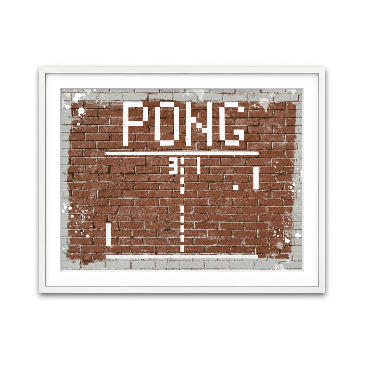 Framed Print 4x3 White