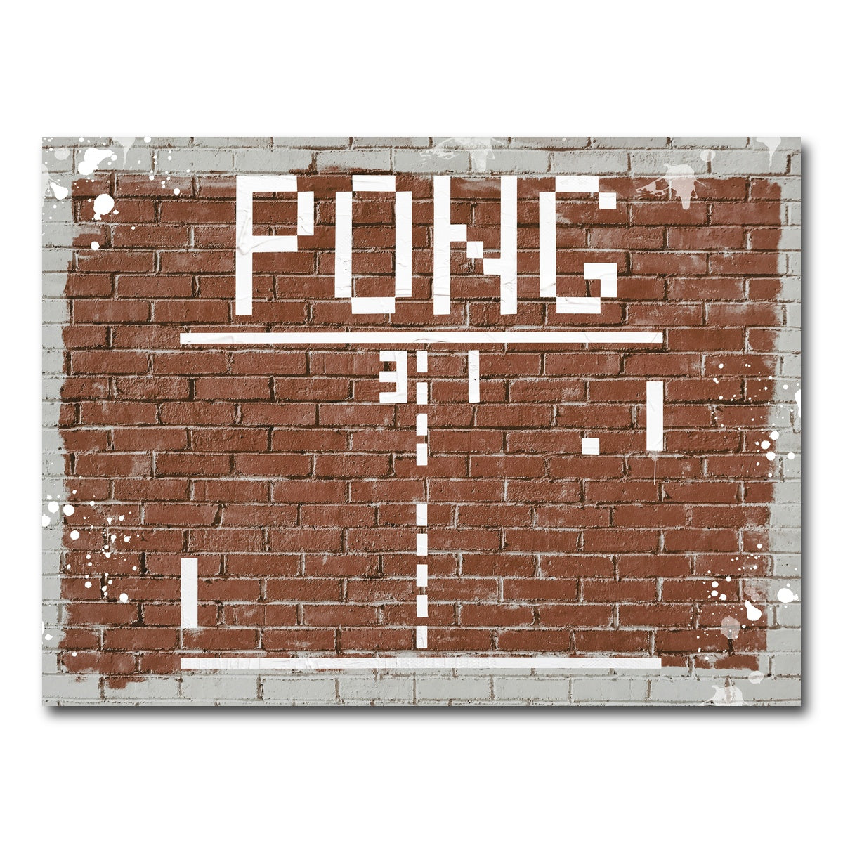 AUTO-MOCKUP WHITE | Pong | 1 Piece | Gallery Wrap Canvas | group=4x3