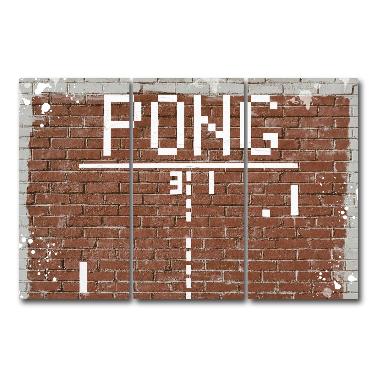 AUTO-MOCKUP WHITE | Pong | 3 Piece | Gallery Wrap Canvas | group=12x24