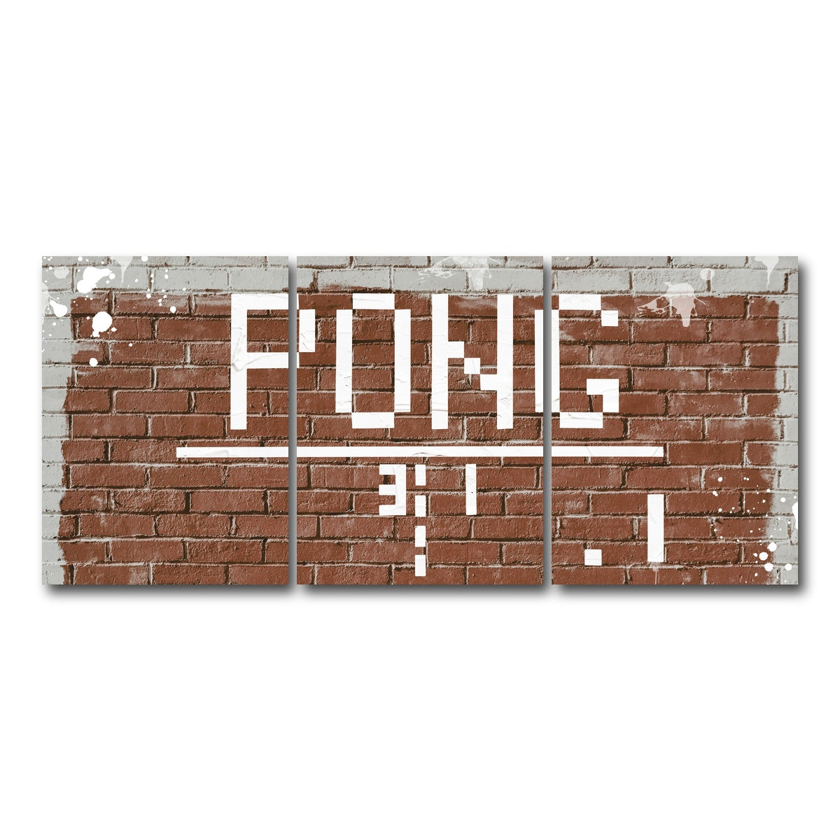 AUTO-MOCKUP WHITE | Pong | 3 Piece | Gallery Wrap Canvas | group=18x24