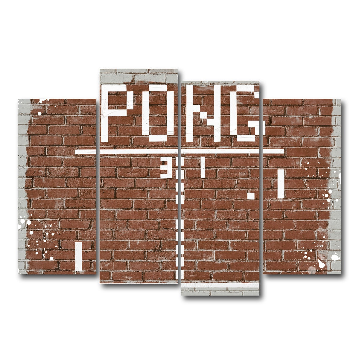 AUTO-MOCKUP WHITE | Pong | 4 Piece | Gallery Wrap Canvas | group=4_normal