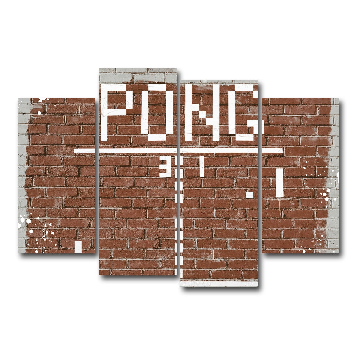 AUTO-MOCKUP WHITE | Pong | 4 Piece | Gallery Wrap Canvas | group=4_short