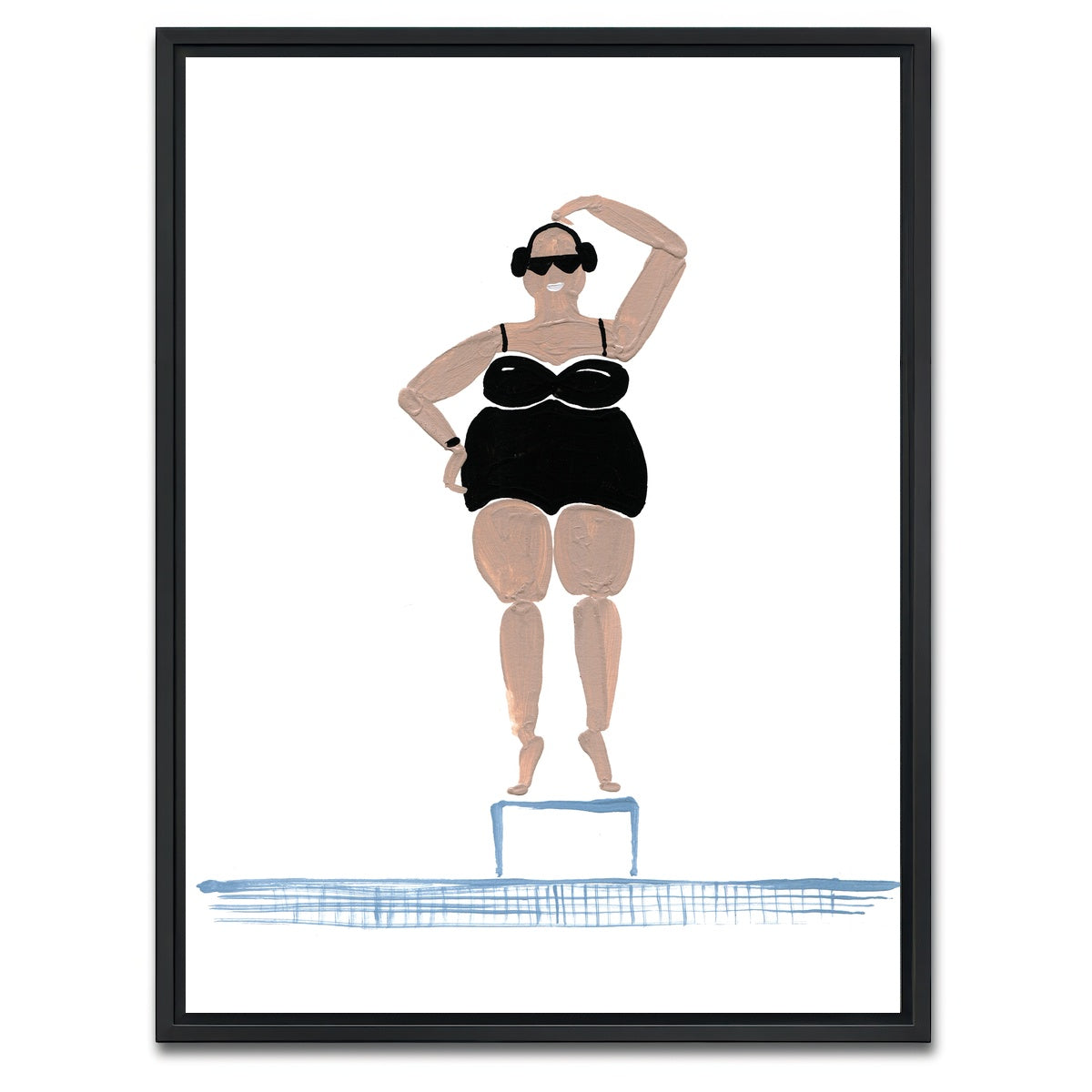 AUTO-MOCKUP WHITE | Pool Time | 1 Piece | Black Framed Canvas | group=3x4