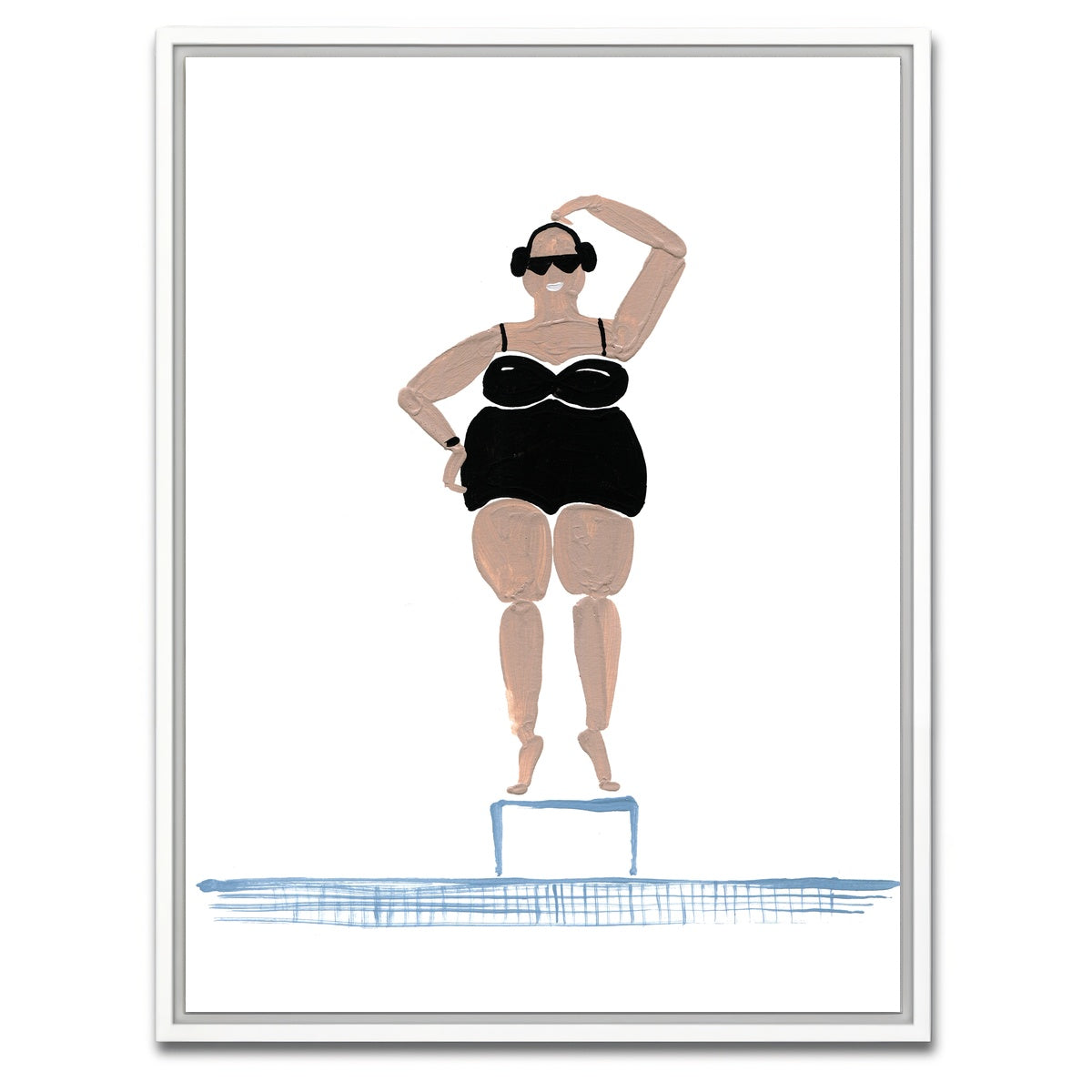 AUTO-MOCKUP WHITE | Pool Time | 1 Piece | White Framed Canvas | group=3x4