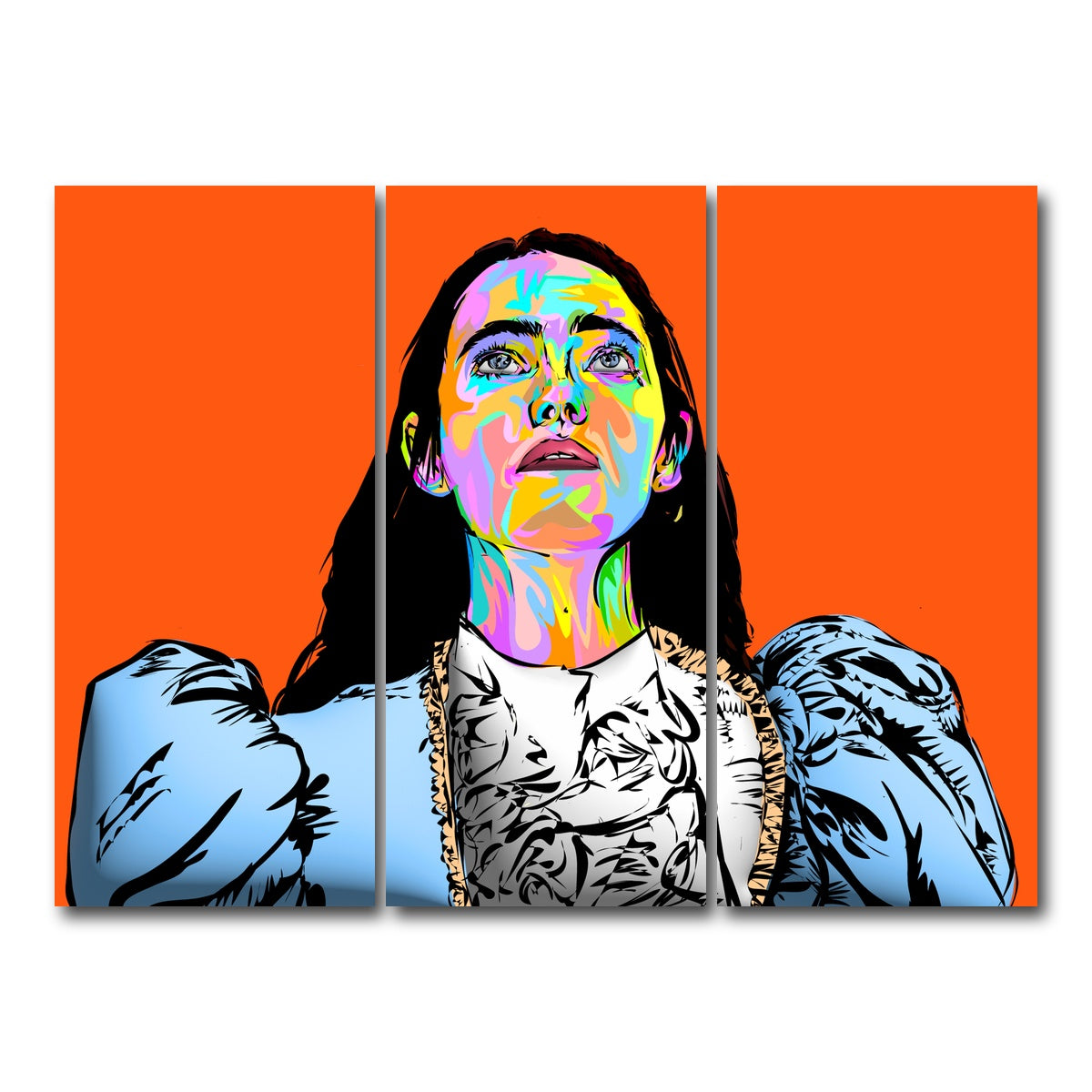 AUTO-MOCKUP WHITE | Poor Things Bella | 3 Piece | Gallery Wrap Canvas | group=8x18