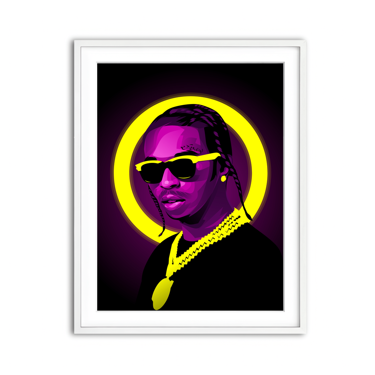 Framed Print 3x4 White