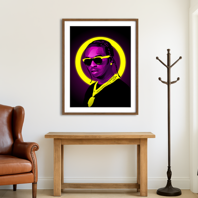 AUTO-MOCKUP ROOM | Pop Smoke Wall Art