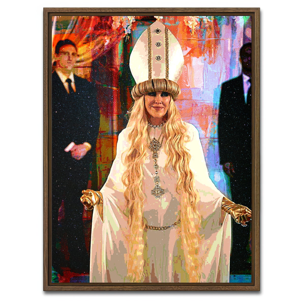 AUTO-MOCKUP WHITE | Pope Moira | 1 Piece | Walnut Framed Canvas | group=3x4