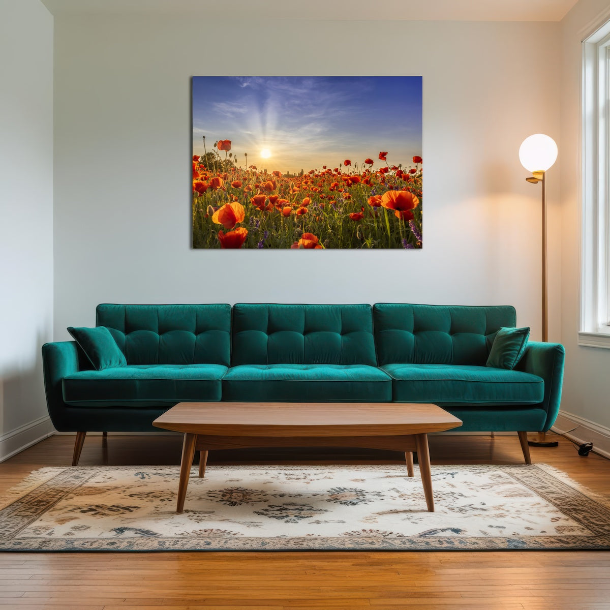 AUTO-MOCKUP ROOM | Poppies in the evening
