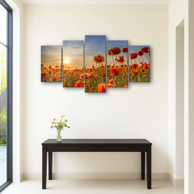 AUTO-MOCKUP ROOM | Poppies in the sunset