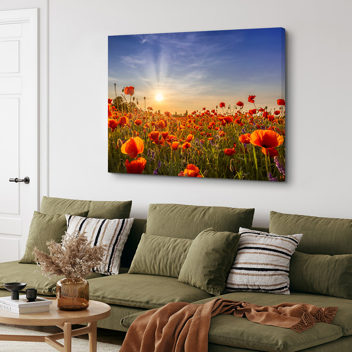 Poppies in the Evening Wall Art