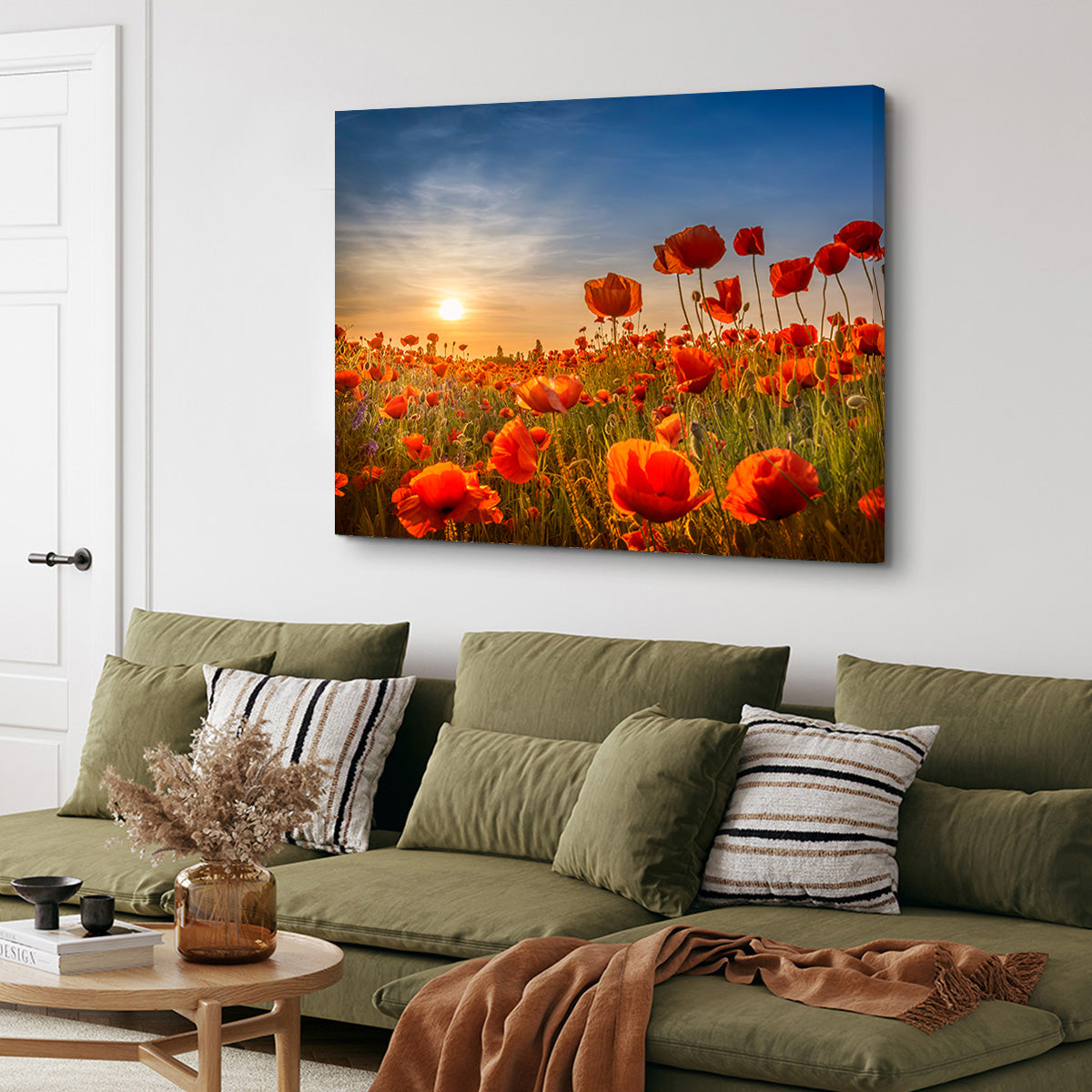 Poppies in the Sunset Wall Art