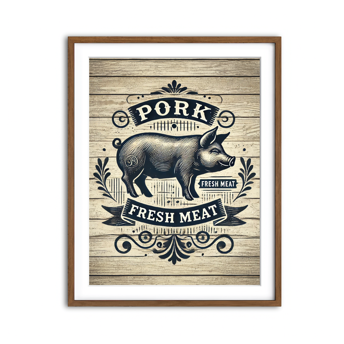 Framed Print 3x4 Walnut