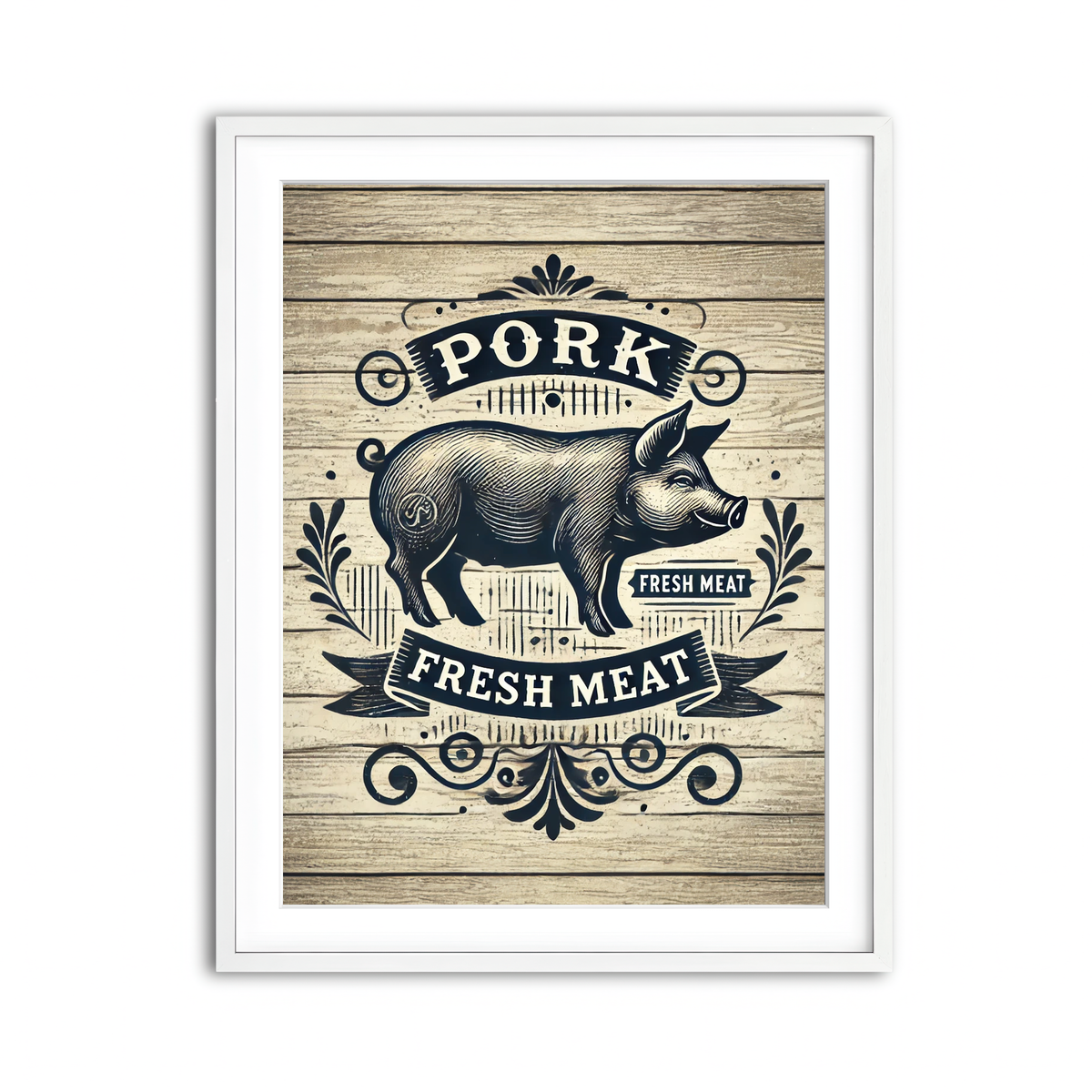 Framed Print 3x4 White