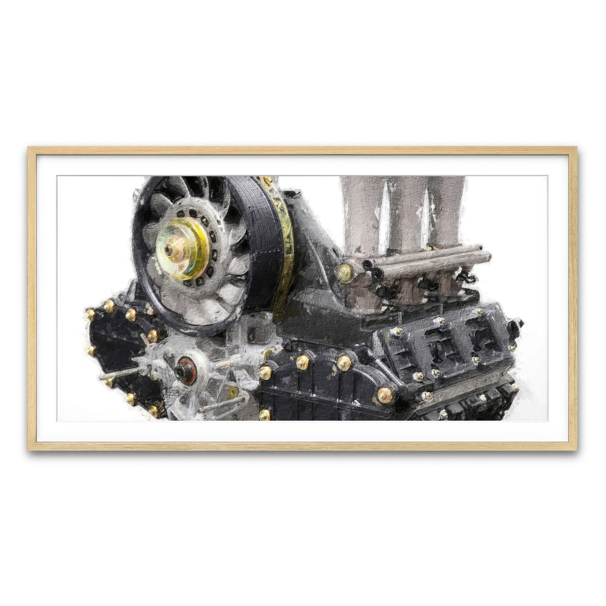 Framed Print 2x1 Natural