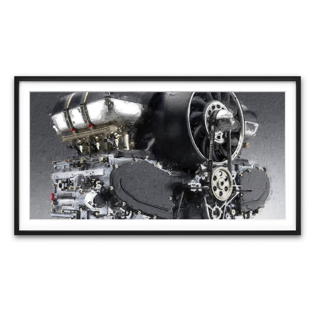 Framed Print 2x1 Black