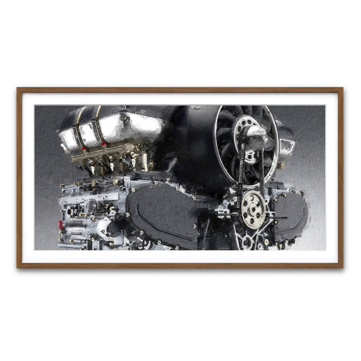 Framed Print 2x1 Walnut