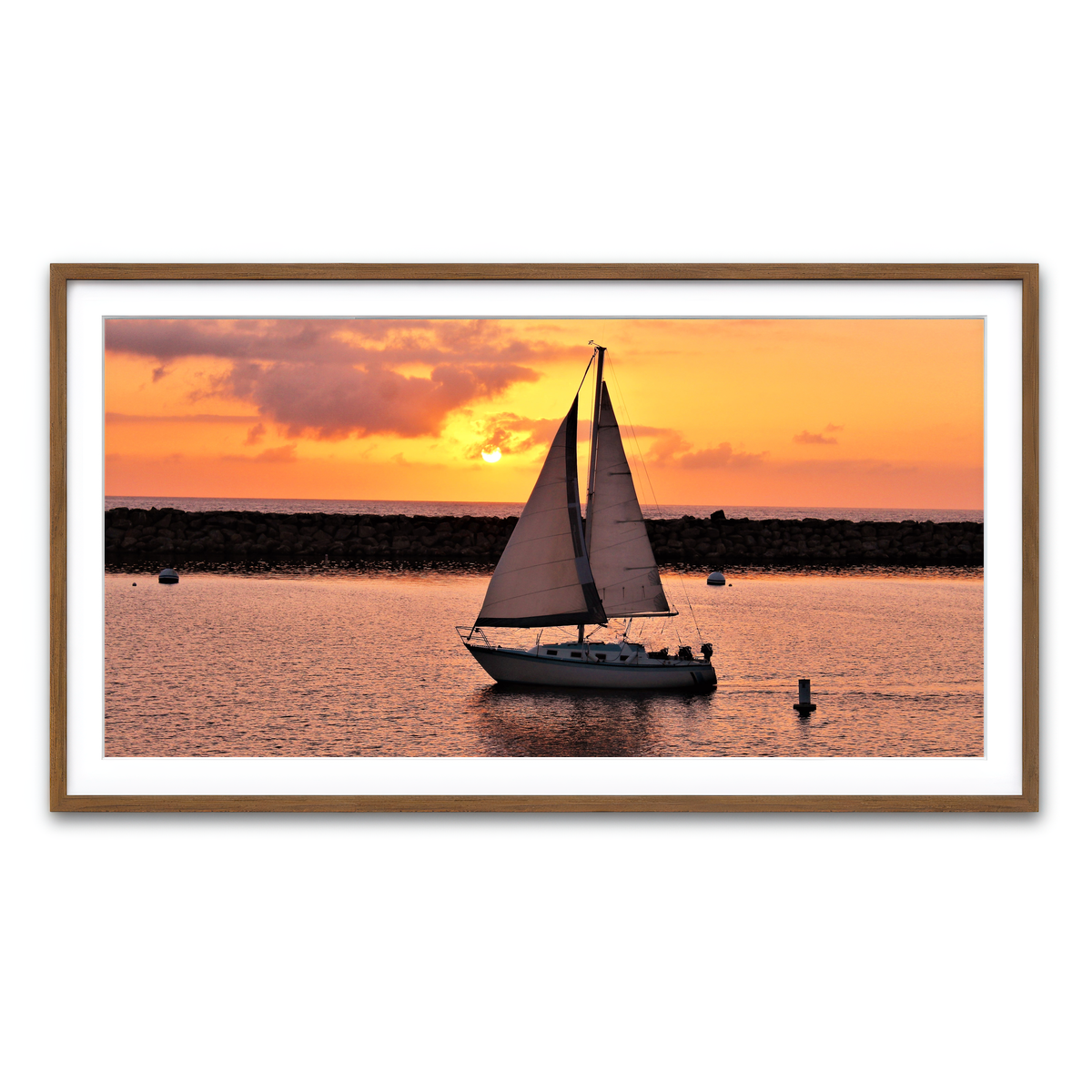 Framed Print 2x1 Walnut