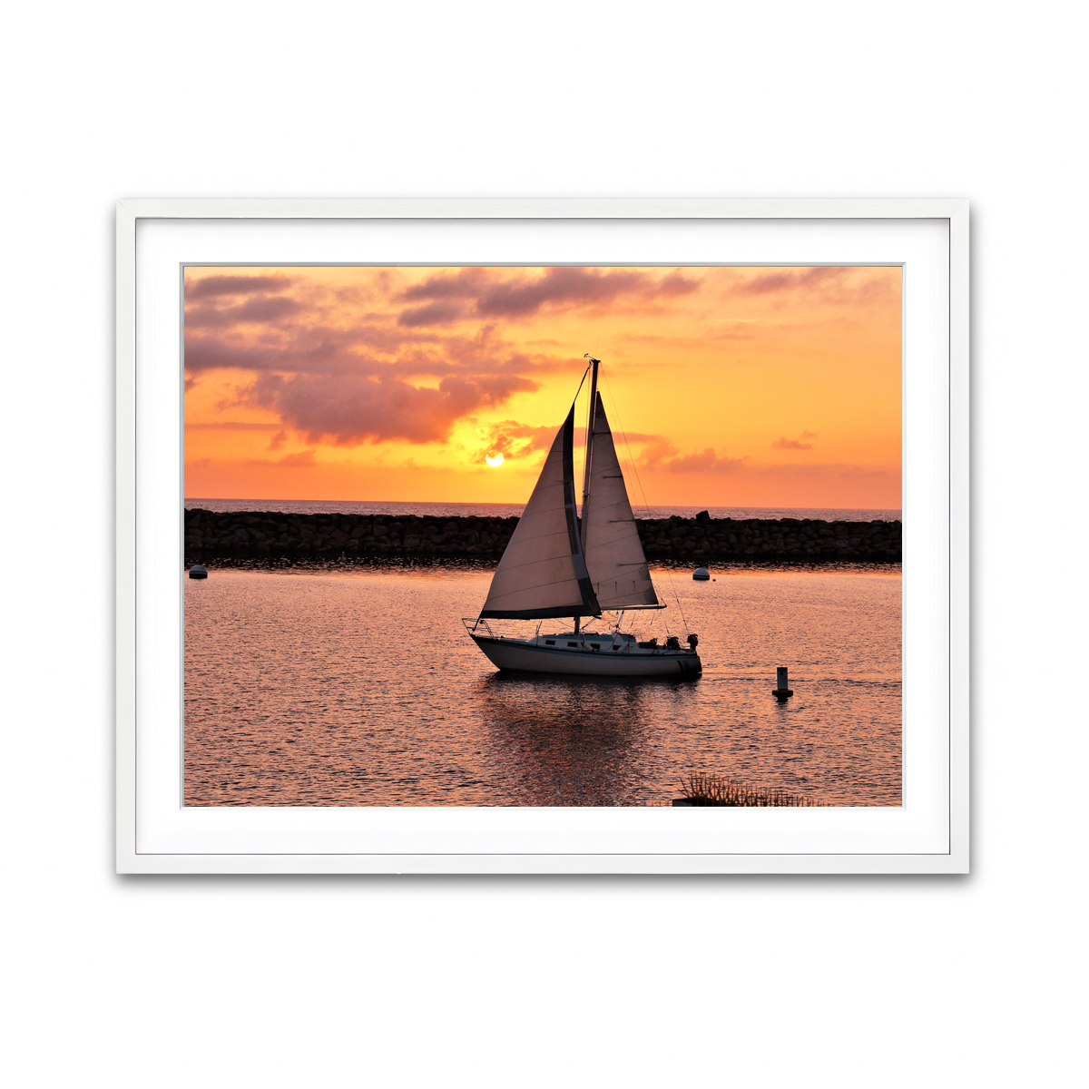 Framed Print 4x3 White