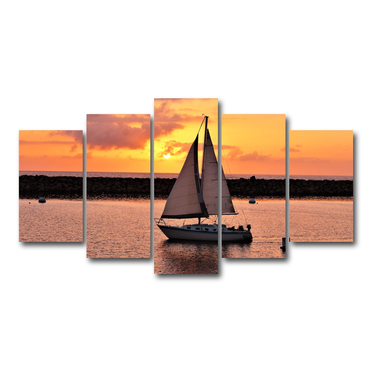 AUTO-MOCKUP WHITE | Portifino Redondo Beach | 5 Piece | Gallery Wrap Canvas | group=5_normal