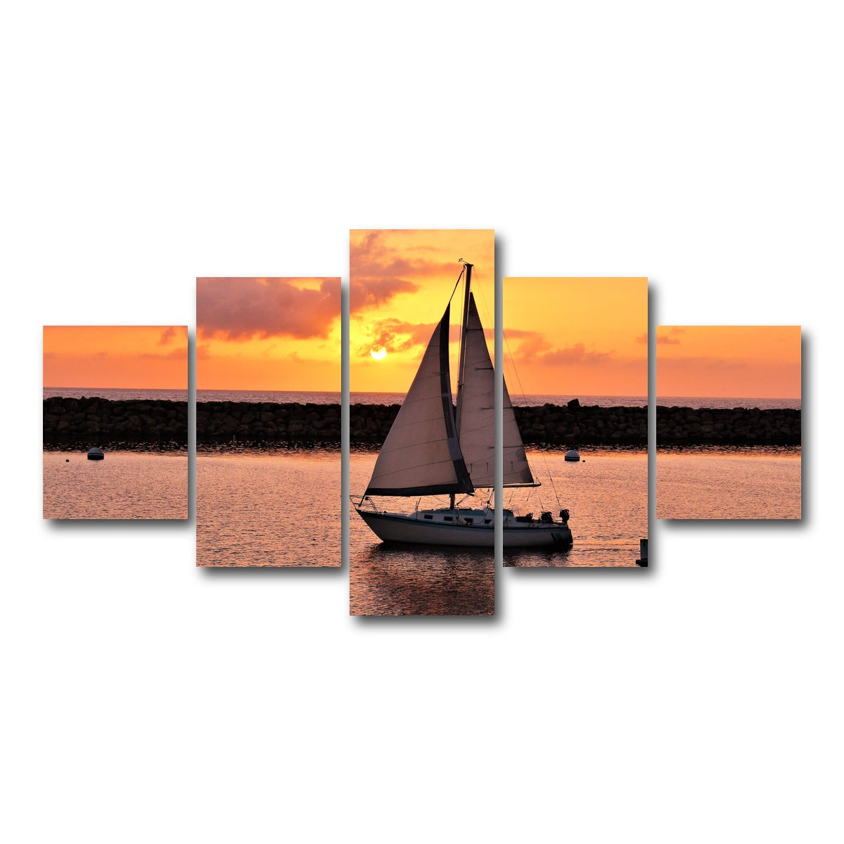 AUTO-MOCKUP WHITE | Portifino Redondo Beach | 5 Piece | Gallery Wrap Canvas | group=5_short