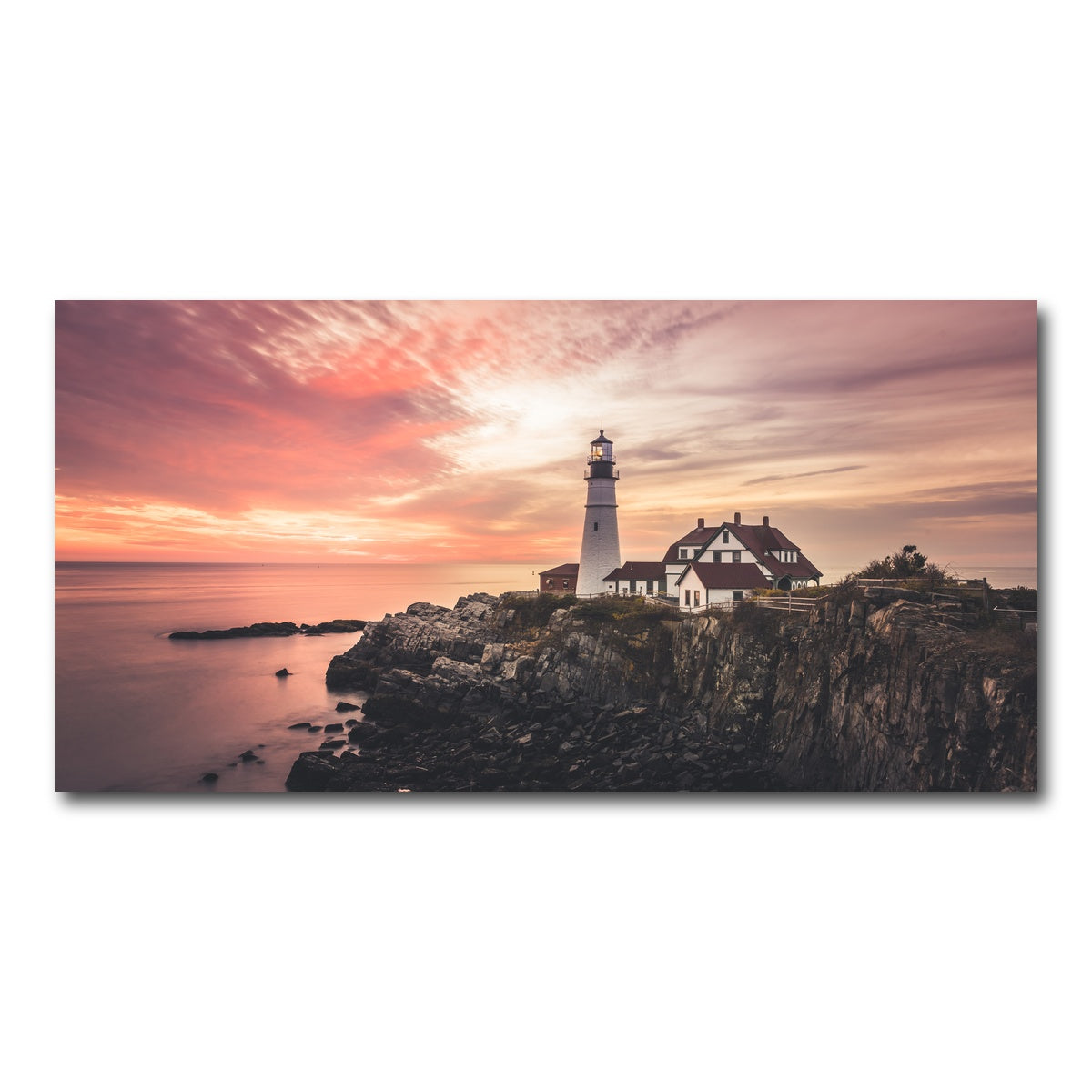 AUTO-MOCKUP WHITE | Portland Head Lighthouse | 1 Piece | Gallery Wrap Canvas | group=2x1