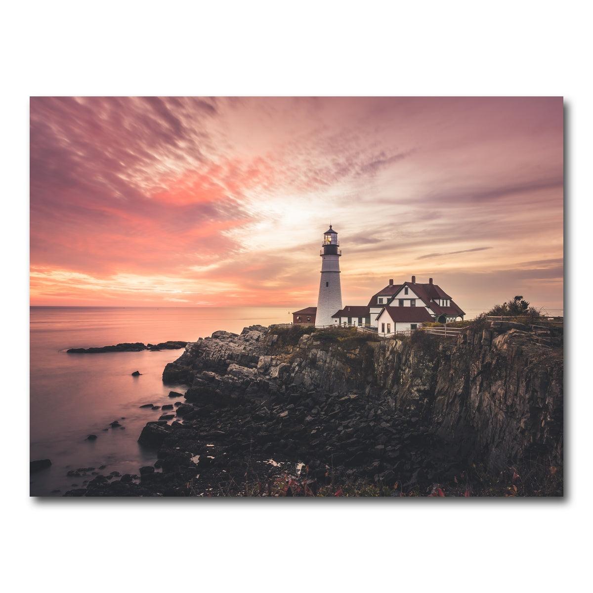 AUTO-MOCKUP WHITE | Portland Head Lighthouse | 1 Piece | Gallery Wrap Canvas | group=4x3
