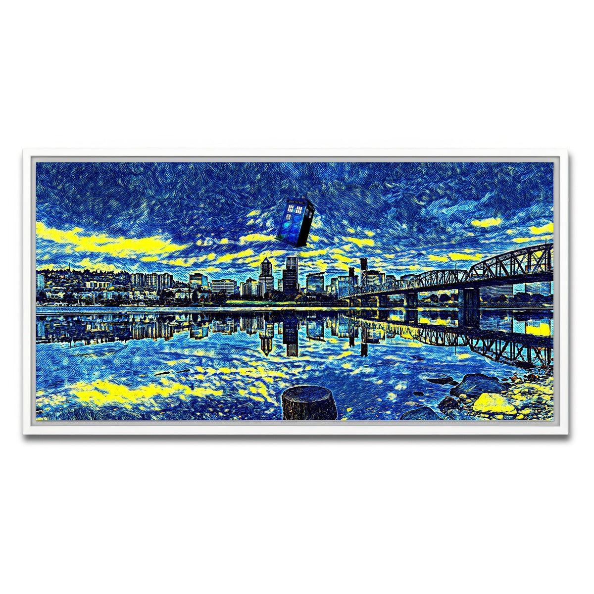 AUTO-MOCKUP WHITE | Portland Who | 1 Piece | White Framed Canvas | group=2x1