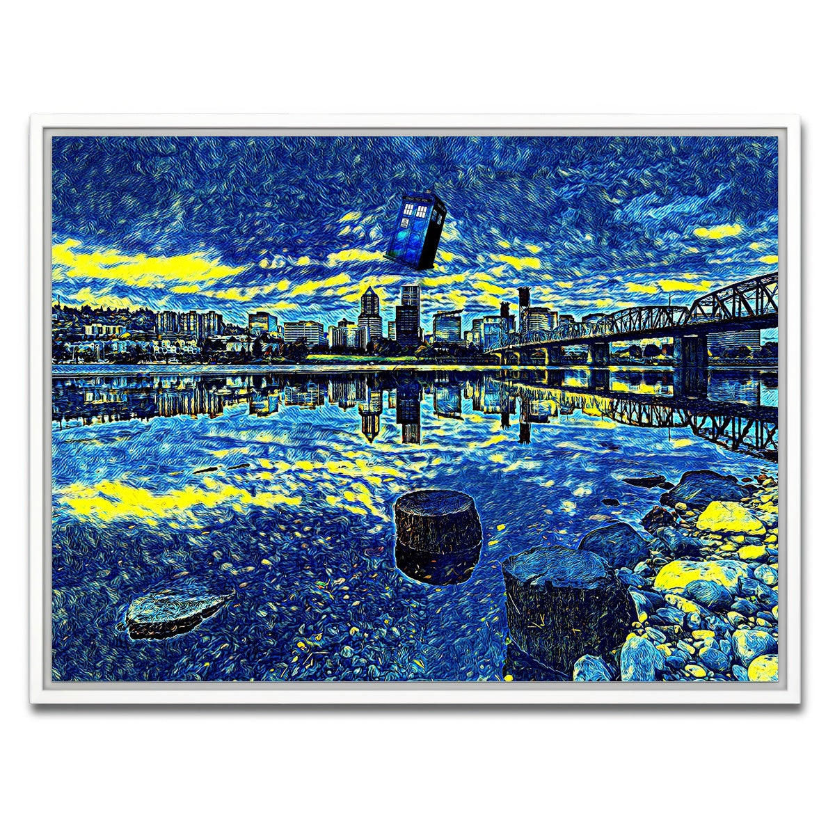 AUTO-MOCKUP WHITE | Portland Who | 1 Piece | White Framed Canvas | group=4x3