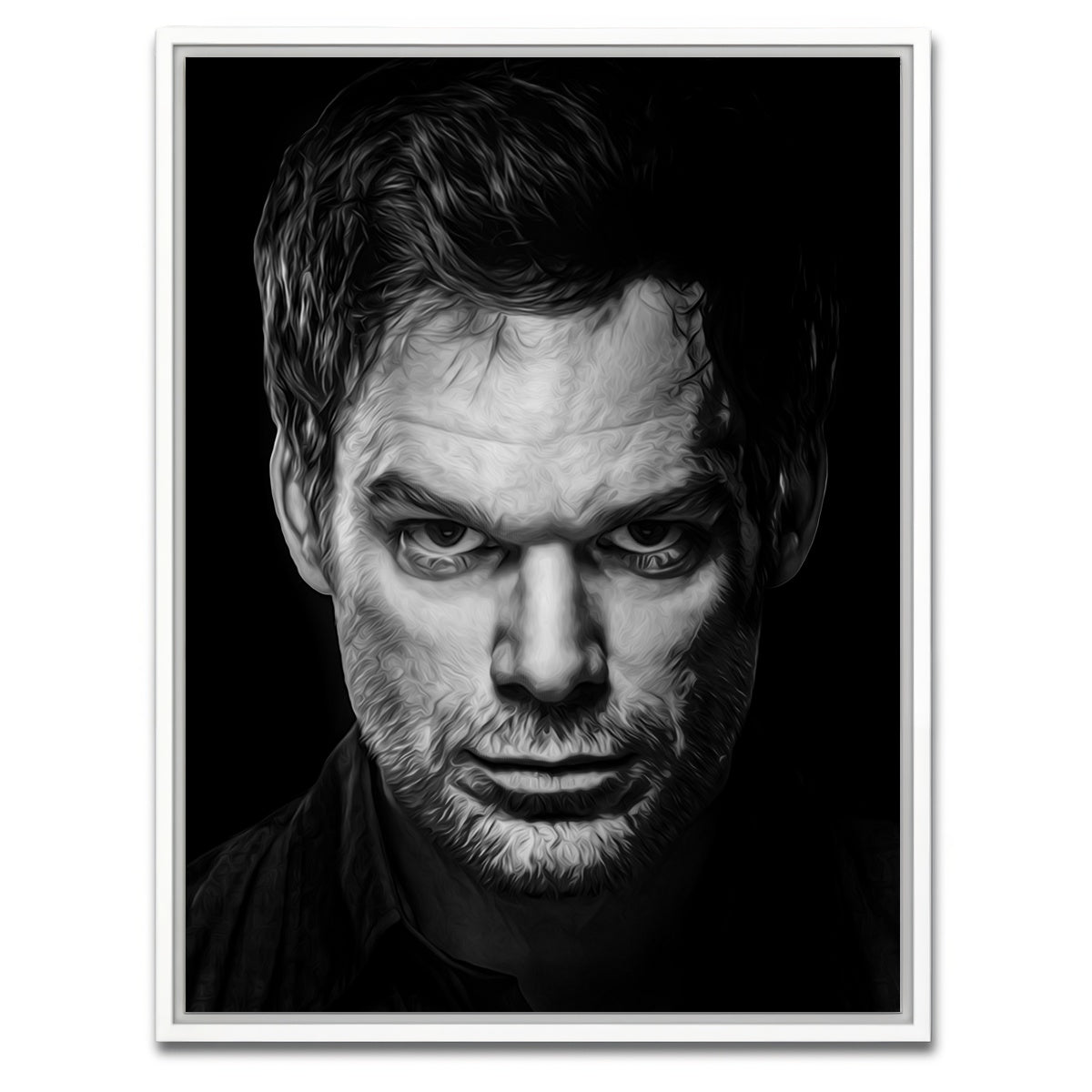 AUTO-MOCKUP WHITE | Portrait Dexter | 1 Piece | White Framed Canvas | group=3x4