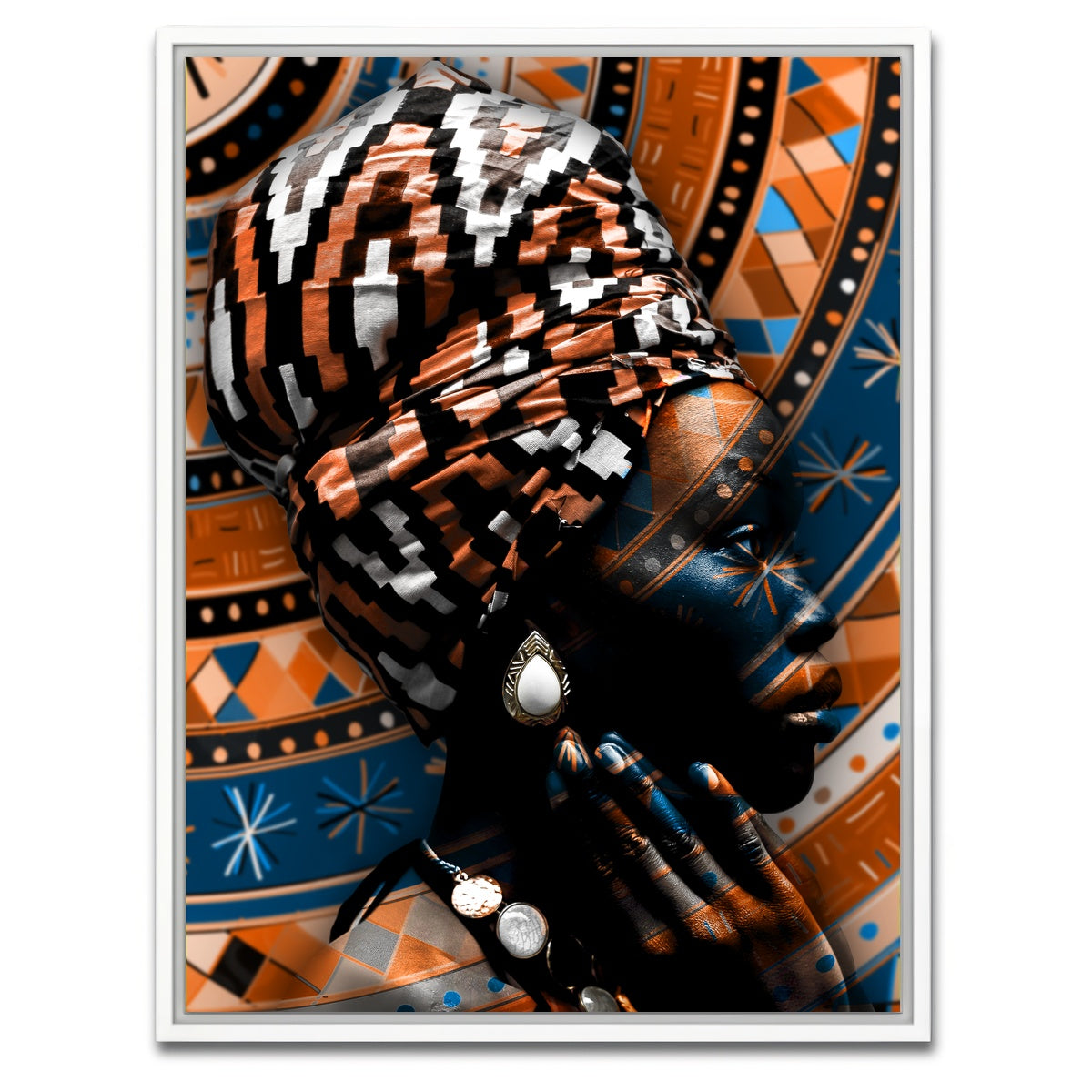 AUTO-MOCKUP WHITE | Portrait | 1 Piece | White Framed Canvas | group=3x4