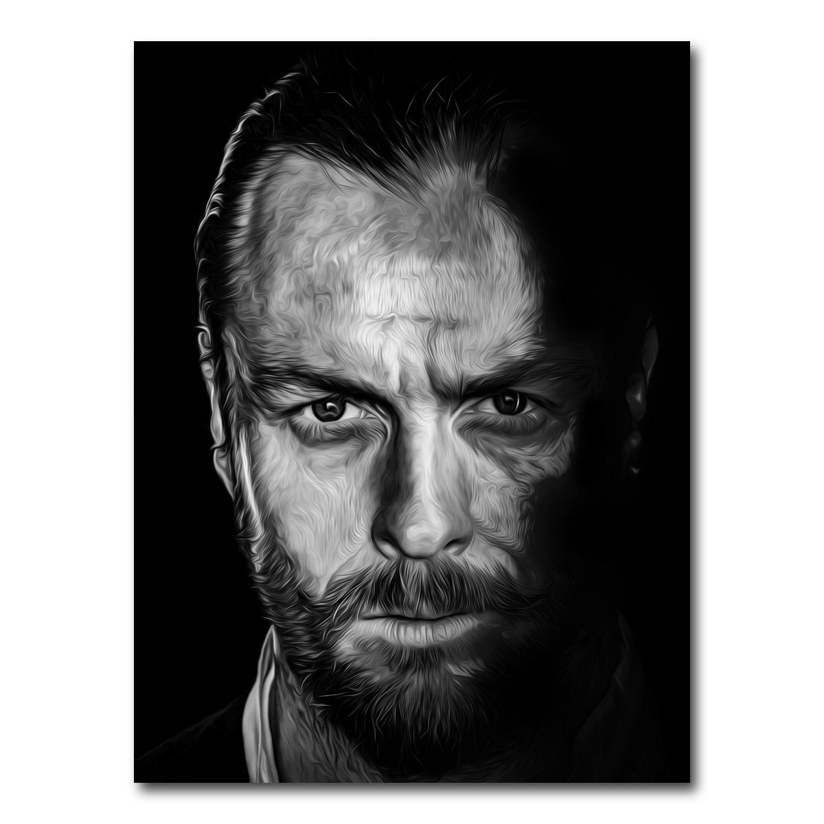 AUTO-MOCKUP WHITE | Portrait black sails | 1 Piece | Gallery Wrap Canvas | group=3x4