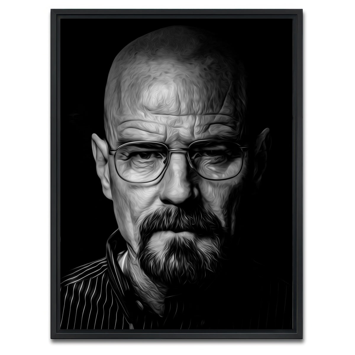 AUTO-MOCKUP WHITE | Portrait breaking bad | 1 Piece | Black Framed Canvas | group=3x4