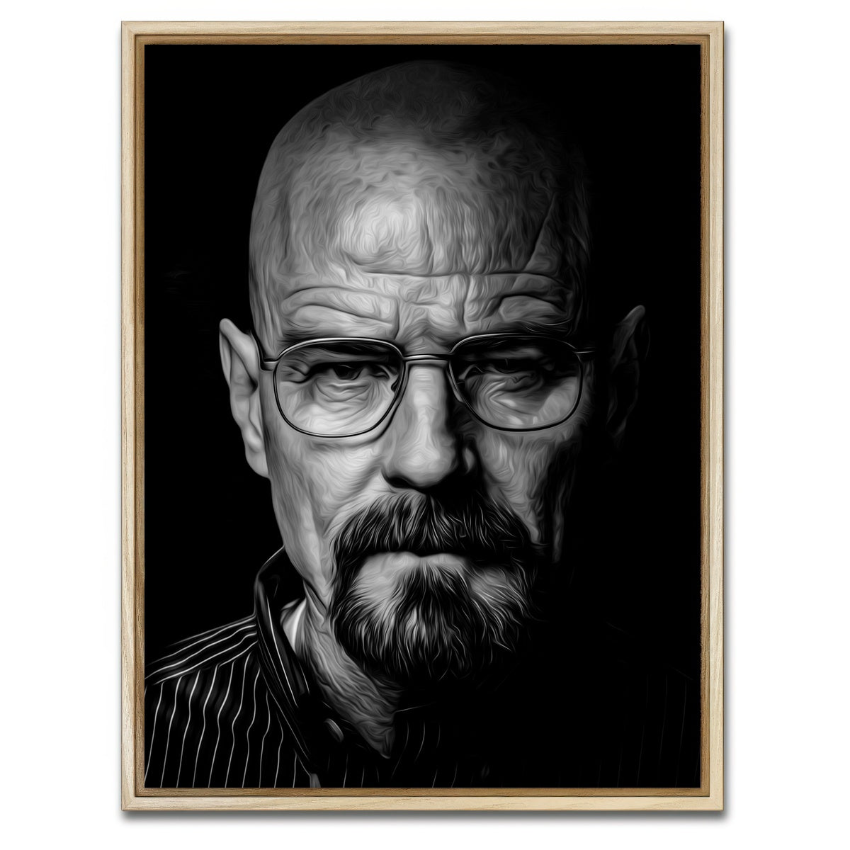 AUTO-MOCKUP WHITE | Portrait breaking bad | 1 Piece | Natural Framed Canvas | group=3x4