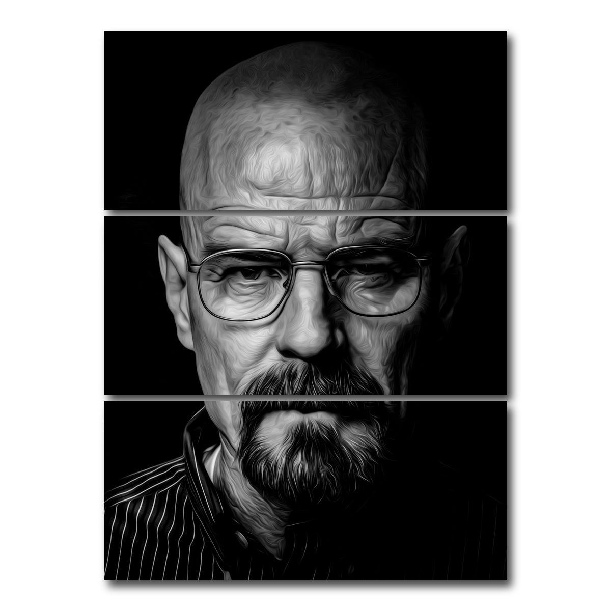 AUTO-MOCKUP WHITE | Portrait breaking bad | 3 Piece | Gallery Wrap Canvas | group=8x18_stacked