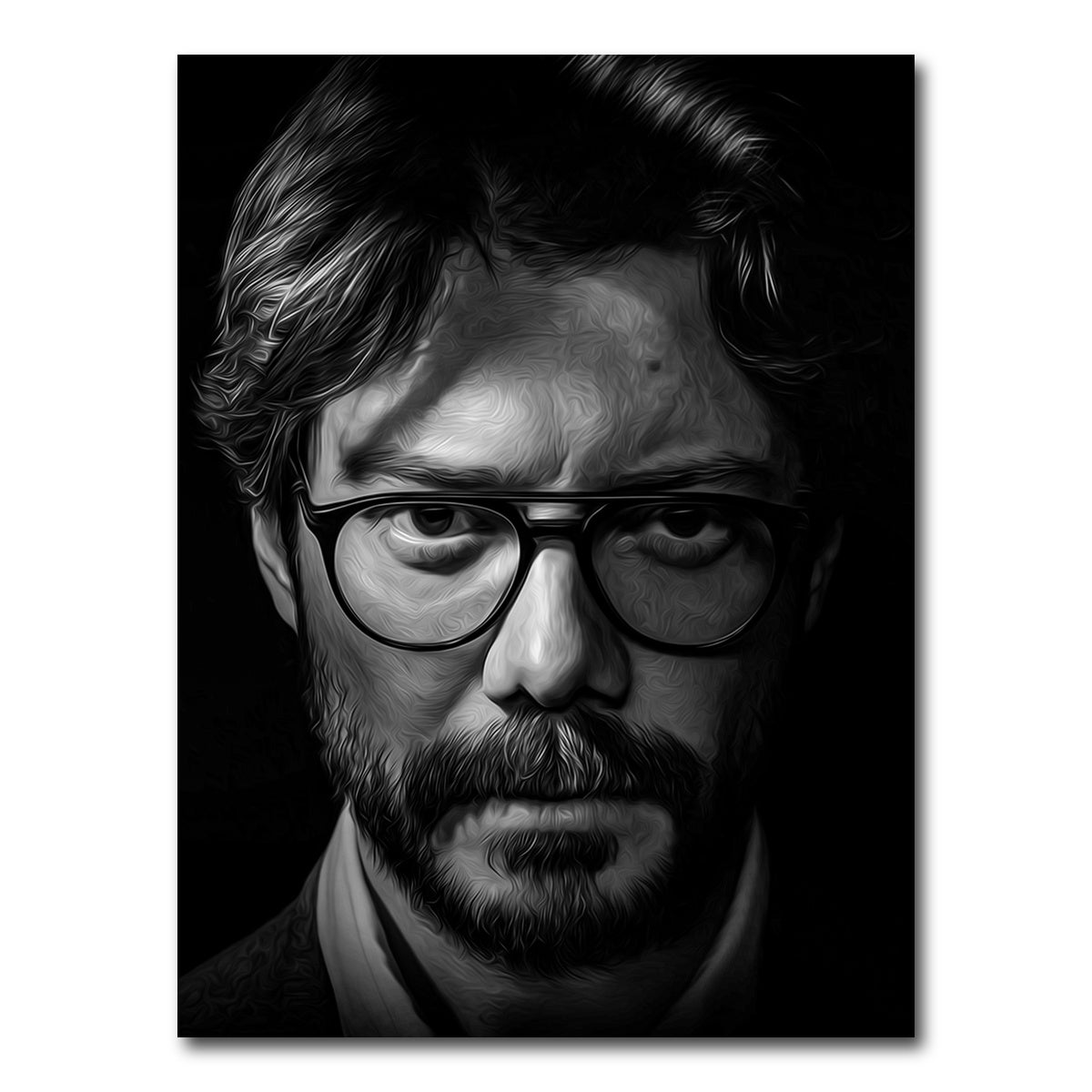 AUTO-MOCKUP WHITE | Portrait casa del papel | 1 Piece | Gallery Wrap Canvas | group=3x4