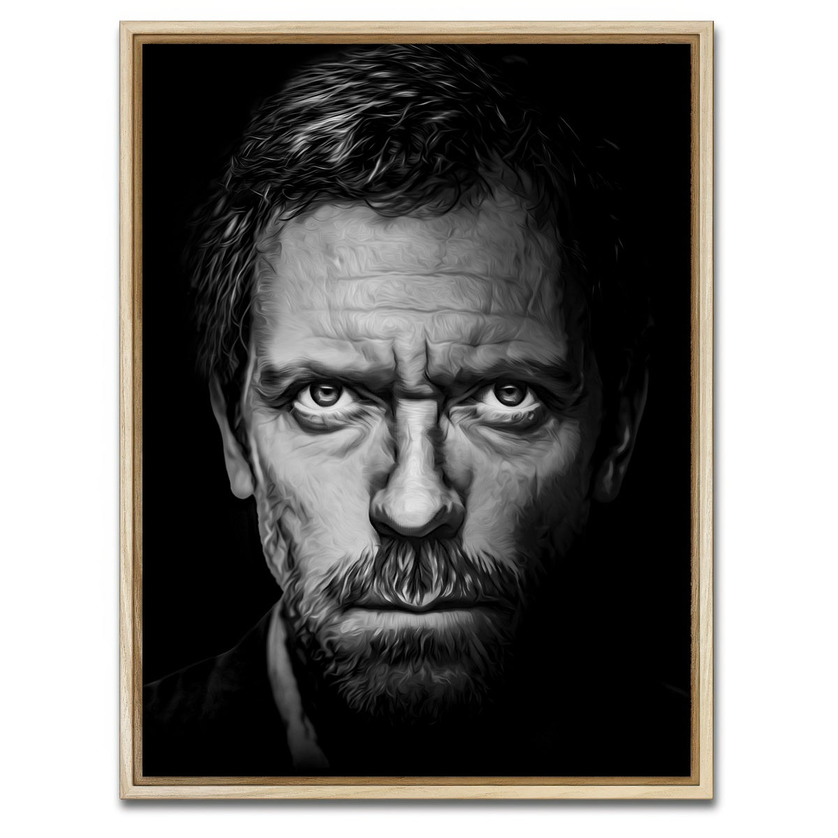 AUTO-MOCKUP WHITE | Portrait dr house | 1 Piece | Natural Framed Canvas | group=3x4