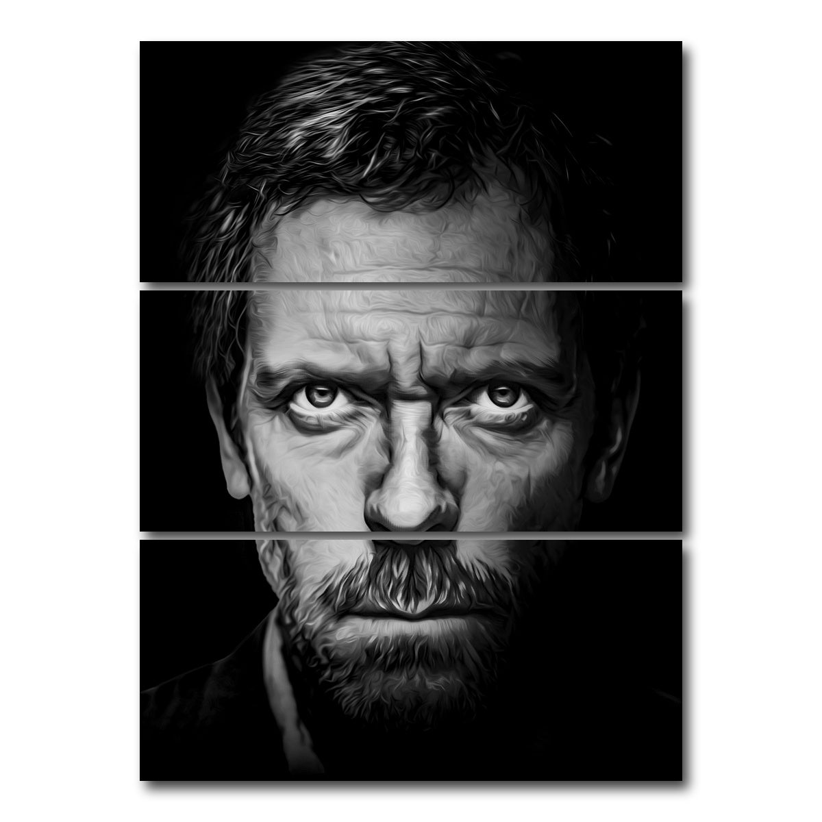 AUTO-MOCKUP WHITE | Portrait dr house | 3 Piece | Gallery Wrap Canvas | group=8x18_stacked