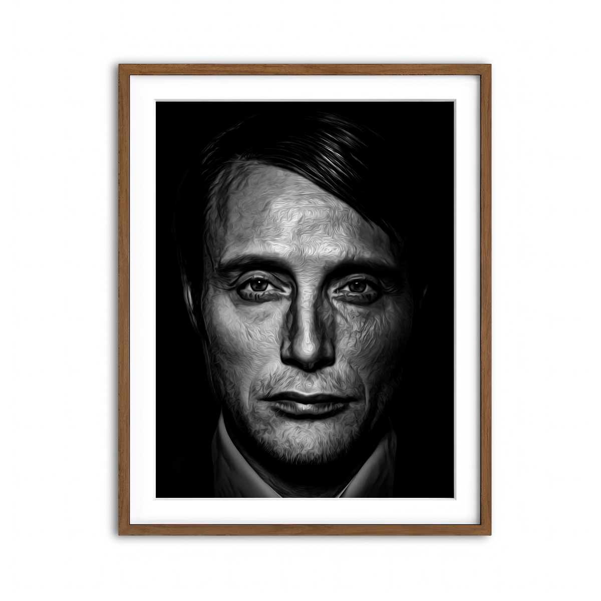 Framed Print 3x4 Walnut