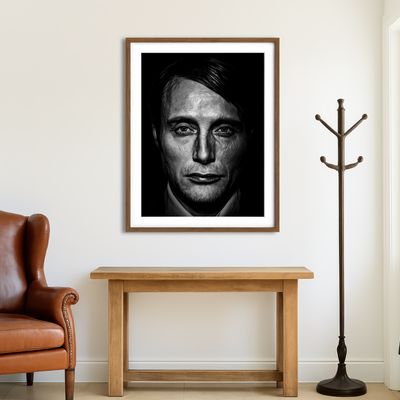 AUTO-MOCKUP ROOM | Portrait Hannibal Wall Art