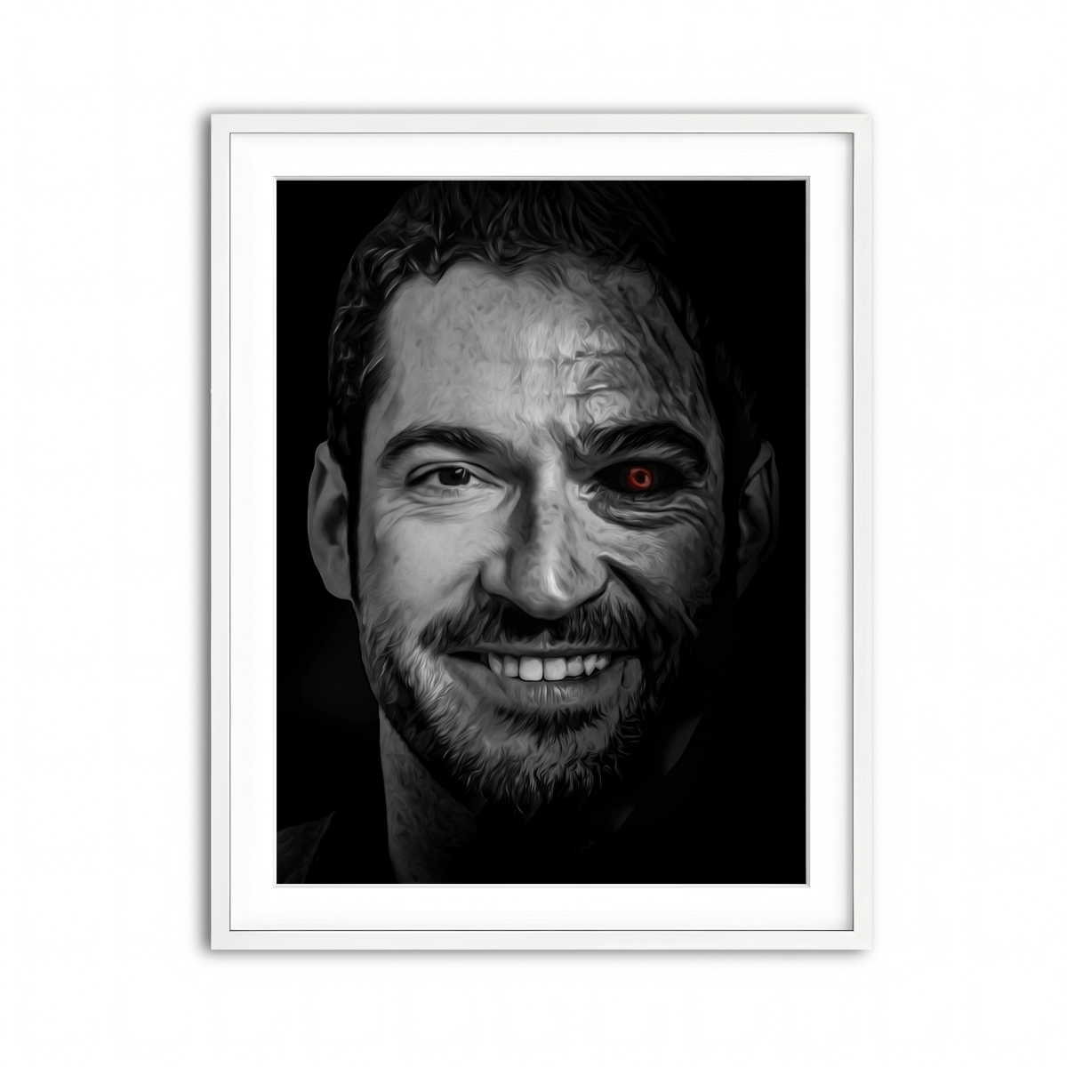 Framed Print 3x4 White