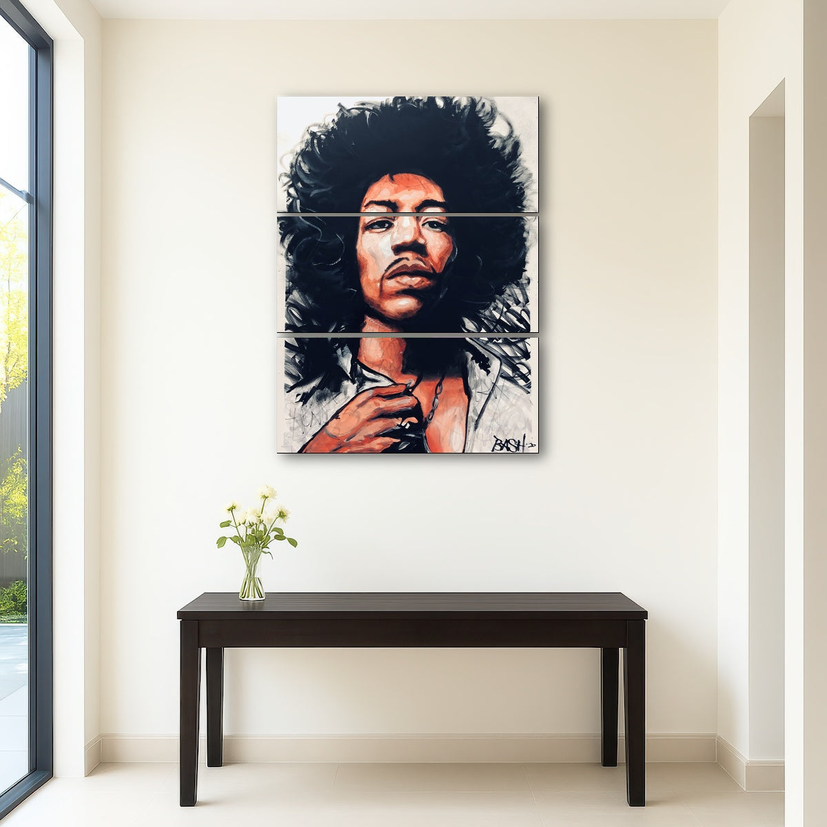AUTO-MOCKUP ROOM | Portrait of Jimi Hendrix