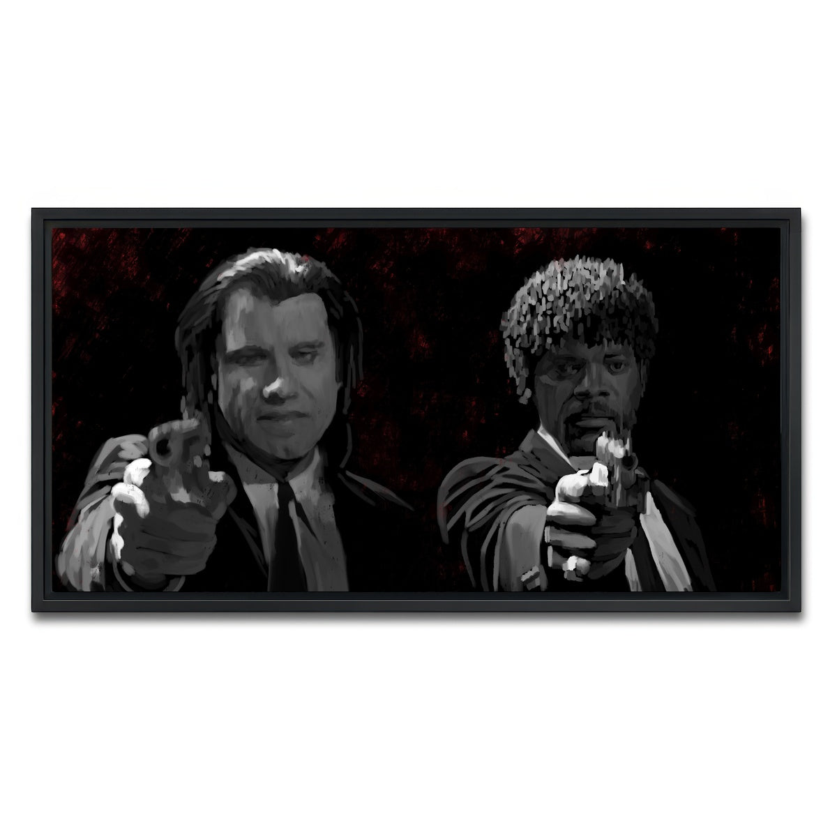 AUTO-MOCKUP WHITE | Portrait of Jules and Vincent | 1 Piece | Black Framed Canvas | group=2x1