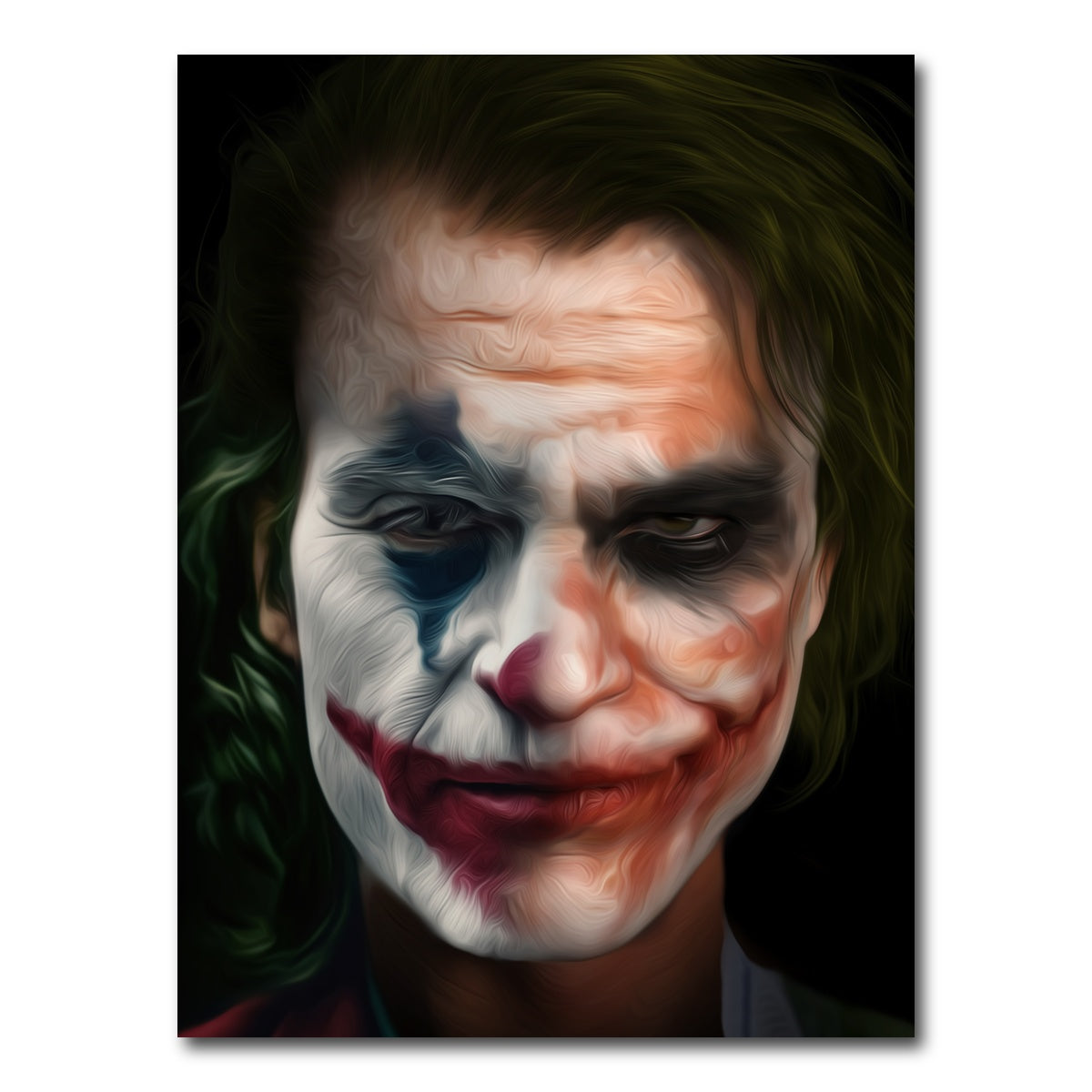 AUTO-MOCKUP WHITE | Portrait of a joker | 1 Piece | Gallery Wrap Canvas | group=3x4