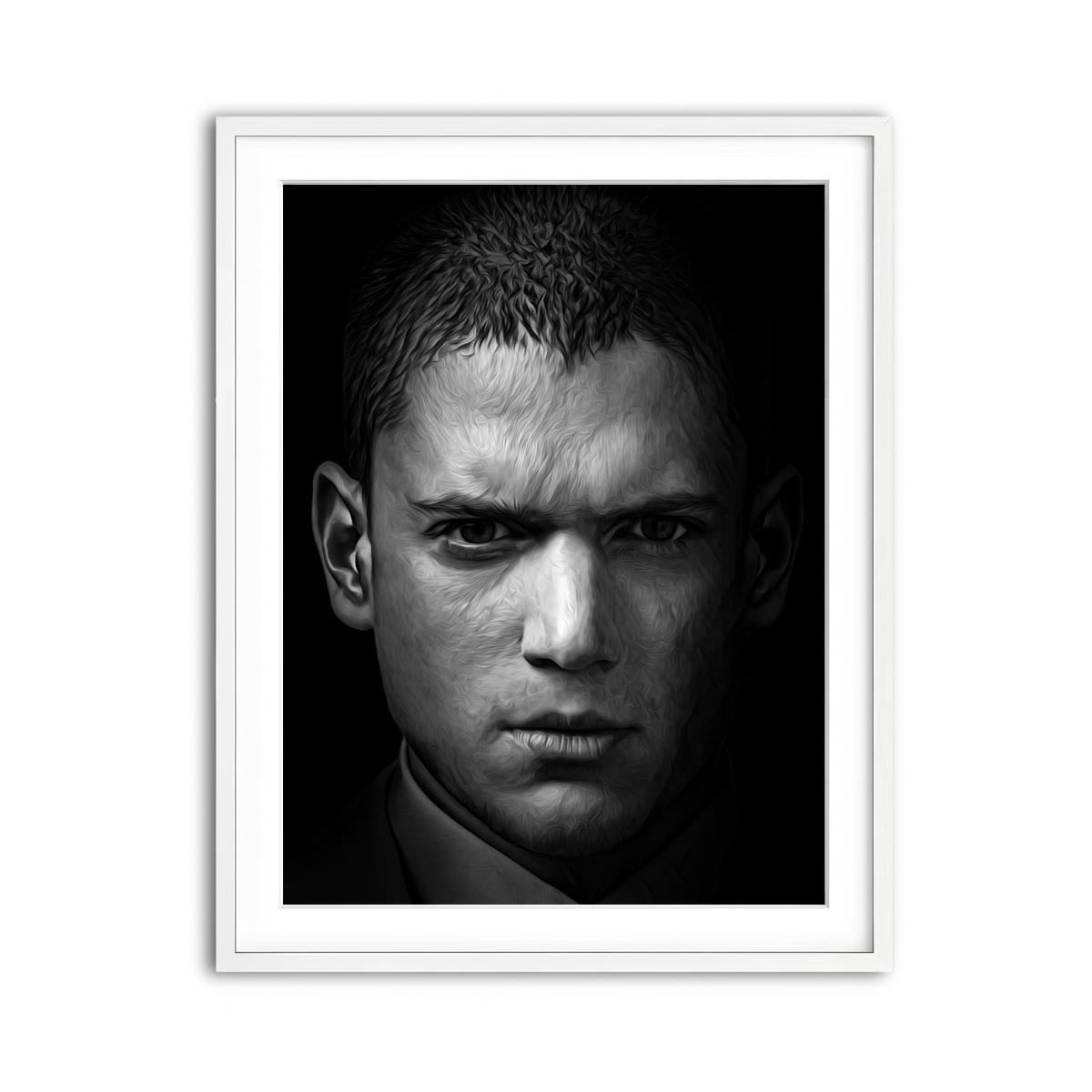 Framed Print 3x4 White