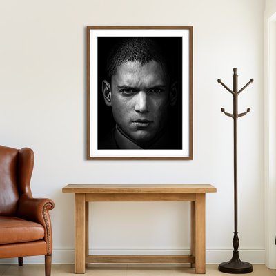 AUTO-MOCKUP ROOM | Portrait Prison Break Wall Art