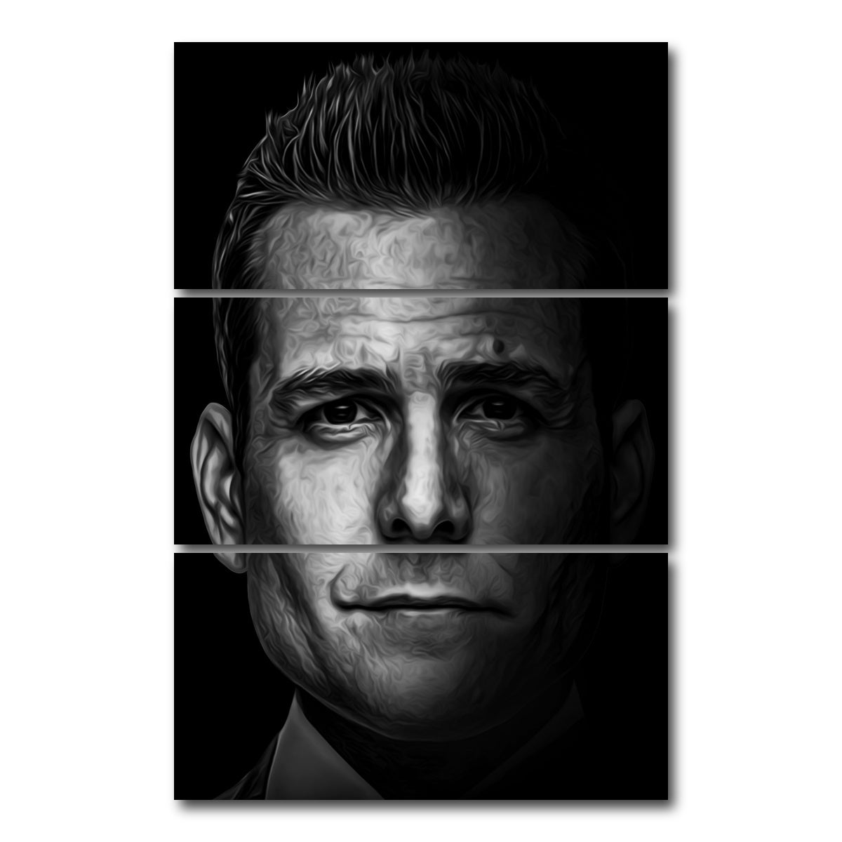 AUTO-MOCKUP WHITE | Portrait suits | 3 Piece | Gallery Wrap Canvas | group=12x24_stacked