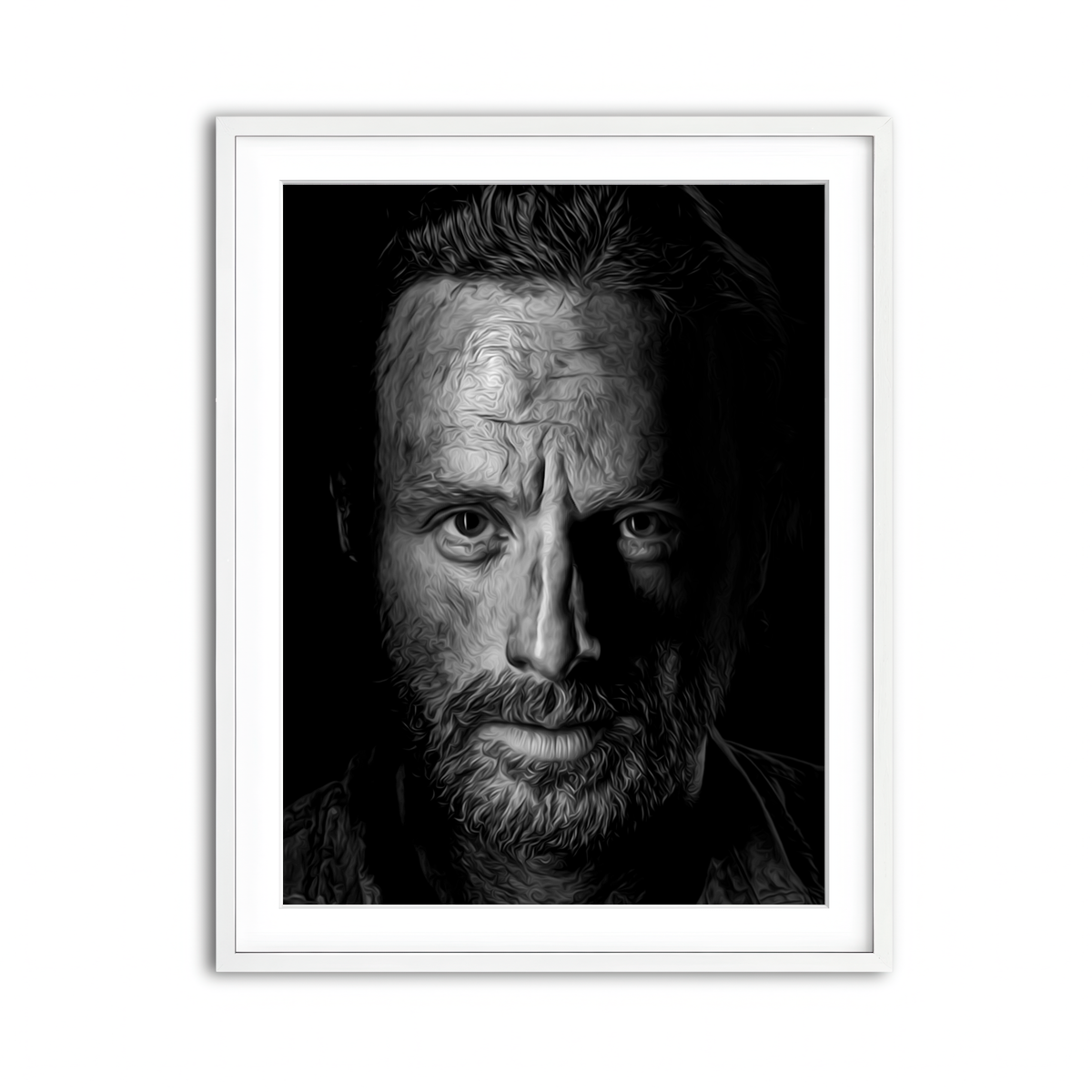 Framed Print 3x4 White