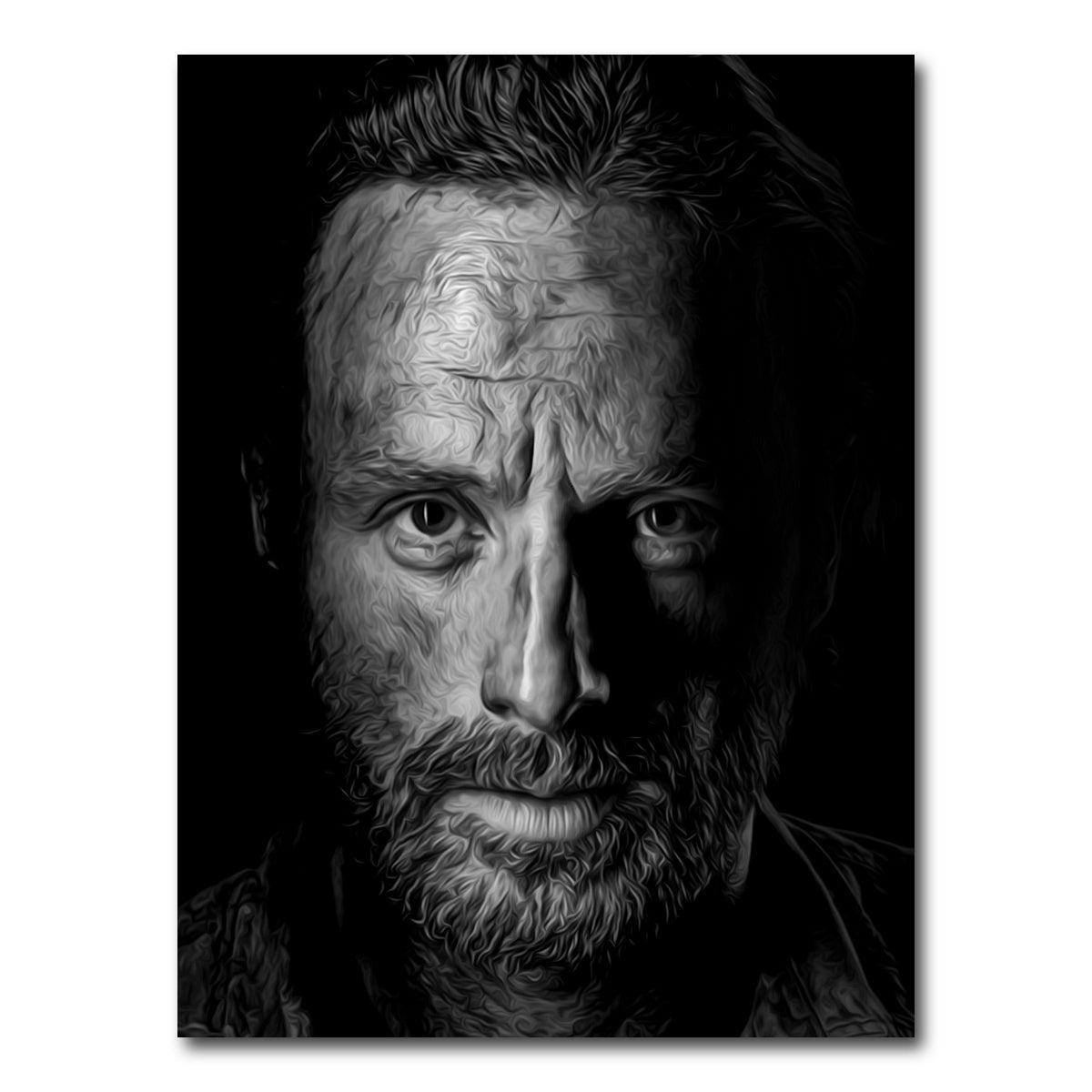 AUTO-MOCKUP WHITE | Portrait the walking dead | 1 Piece | Gallery Wrap Canvas | group=3x4